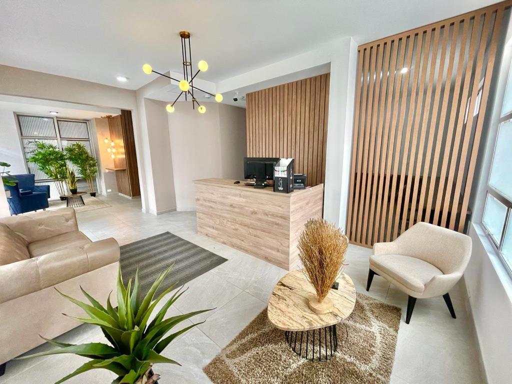 Posezení v ubytování Hemma Bogotá Chapinero Premium Suites Hotel