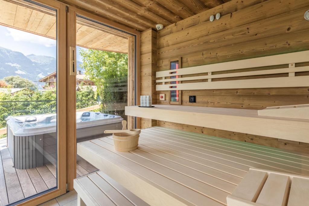 Üldine mäevaade või majutusasutusest Chalet Residenz Zillertal Mühlermoos pildistatud vaade