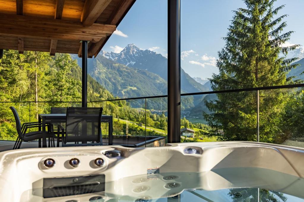 Üldine mäevaade või majutusasutusest Chalet Residenz Zillertal Mühlermoos pildistatud vaade