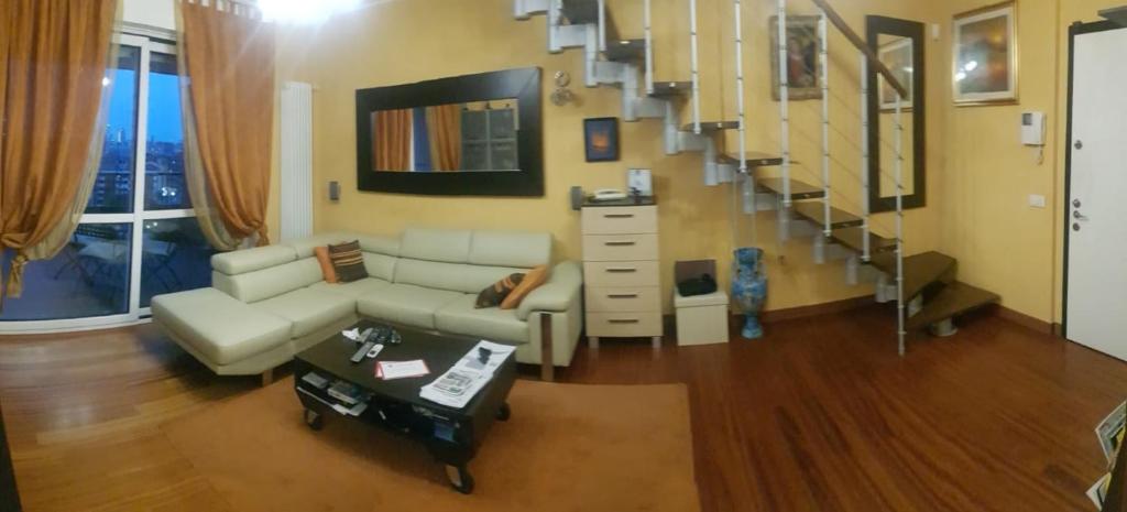Posezení v ubytování B&B - Camera doppia con bagno privato in stupendo attico con vista mozzafiato