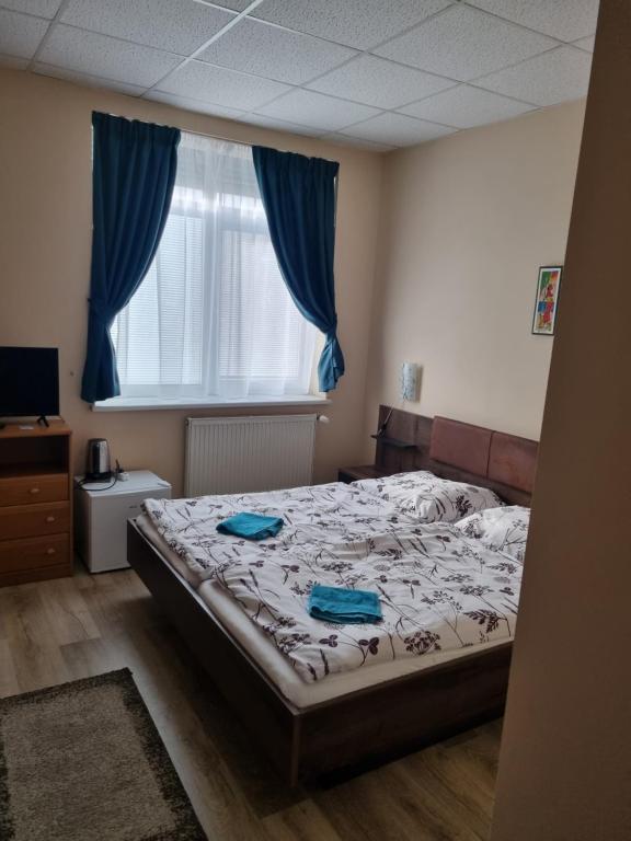 Posteľ alebo postele v izbe v ubytovaní Penzion Arcadia