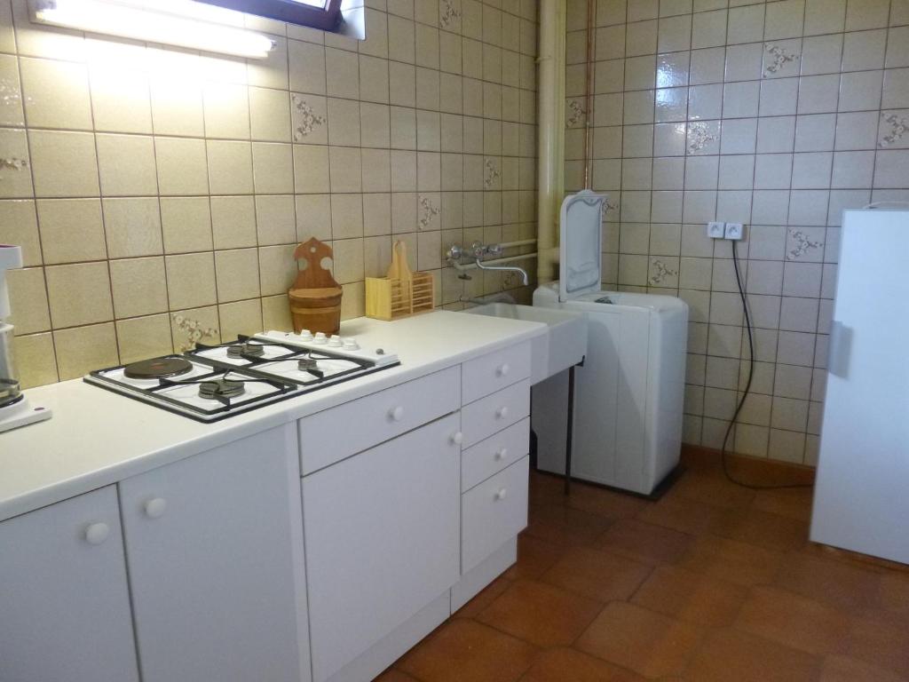 Kuchyň nebo kuchyňský kout v ubytování Jardin Fleuri