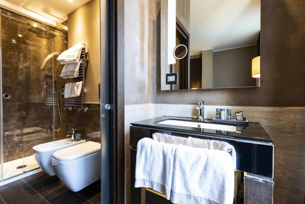 Koupelna v ubytování Rome Times Hotel