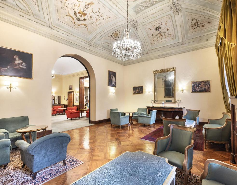 Posezení v ubytování Hotel Palace Bologna Centro