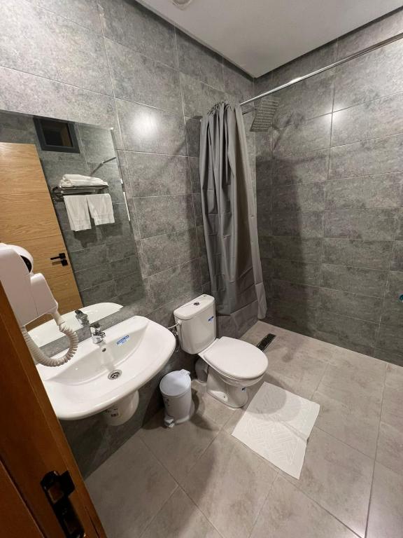 Koupelna v ubytování Hotel beaux arts