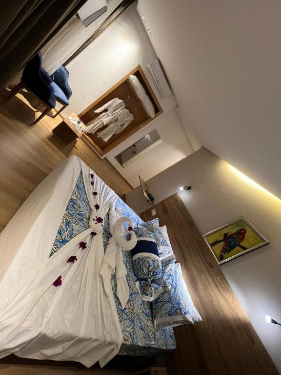 Postel nebo postele na pokoji v ubytování Hotel beaux arts