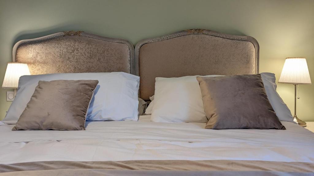 Postel nebo postele na pokoji v ubytování Chambres d'Hotes CASCAROT