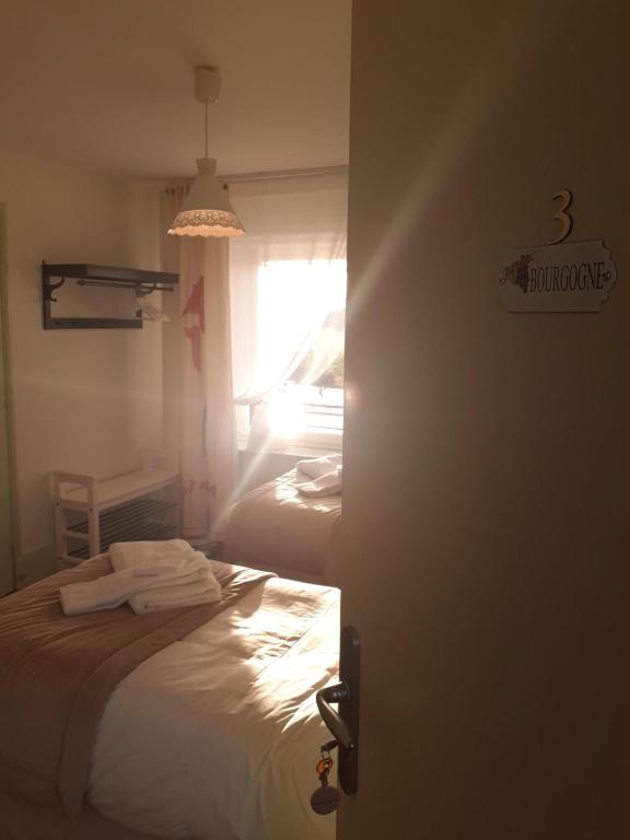 Postel nebo postele na pokoji v ubytování Chambres d'Hotes CASCAROT