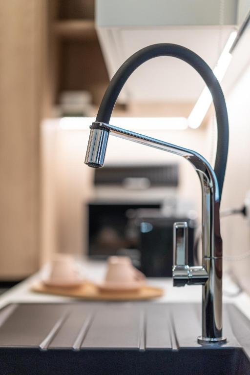 Kuchyň nebo kuchyňský kout v ubytování Aretousa InCreteble Cretan Residences Collection