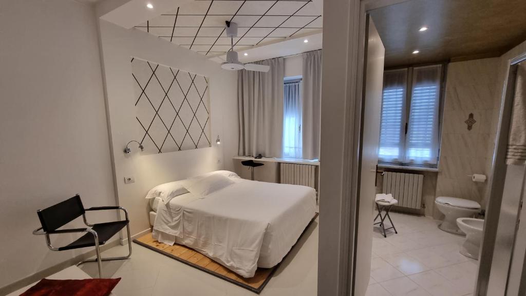 Koupelna v ubytování Albergo Ristorante Trieste Boves