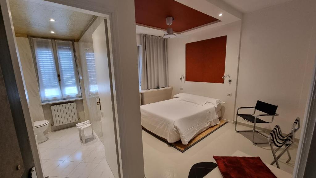 Postel nebo postele na pokoji v ubytování Albergo Ristorante Trieste Boves