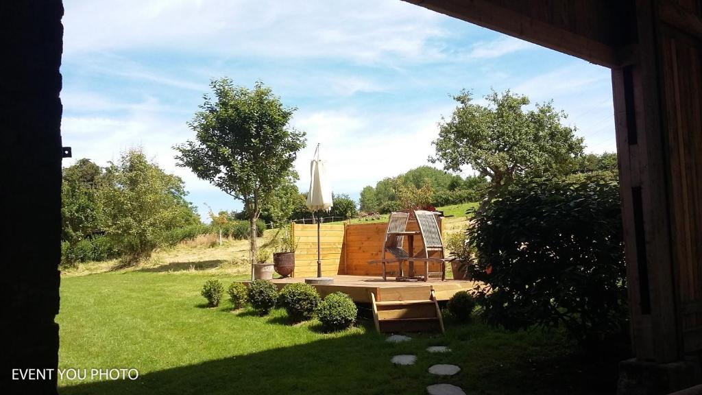 Zahrada ubytování Les Hauts de la Cluse
