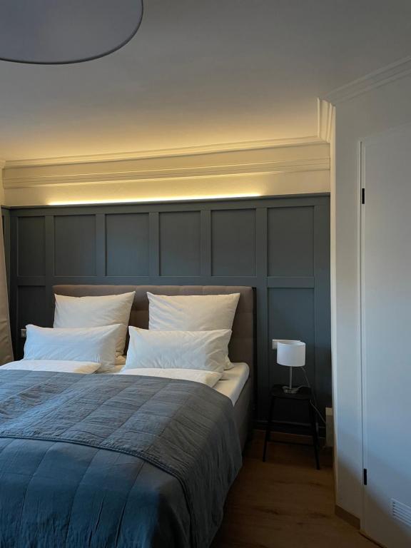 Postel nebo postele na pokoji v ubytování Altes Rathaus