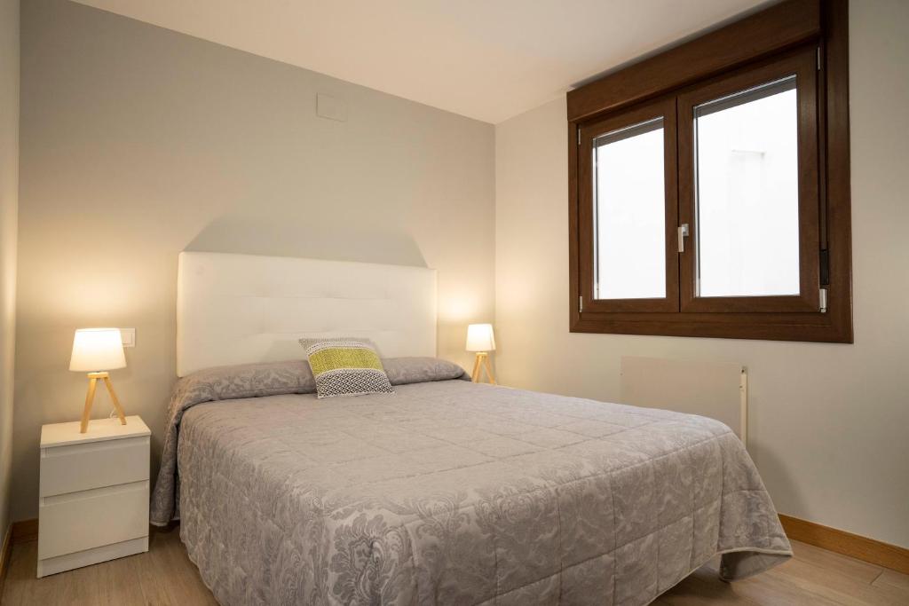 Cama o camas de una habitación en Apartamentos Terraza Ega