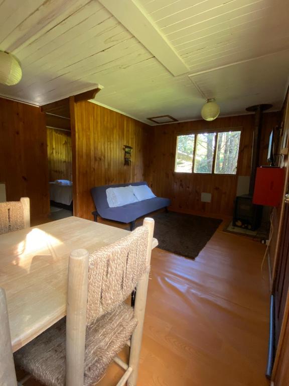 Posezení v ubytování Bosque Patagonico Cabañas y Camping