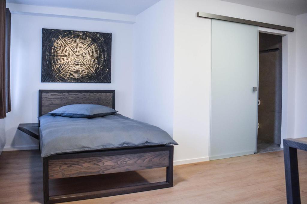 Postel nebo postele na pokoji v ubytování Hotel Pame Grill