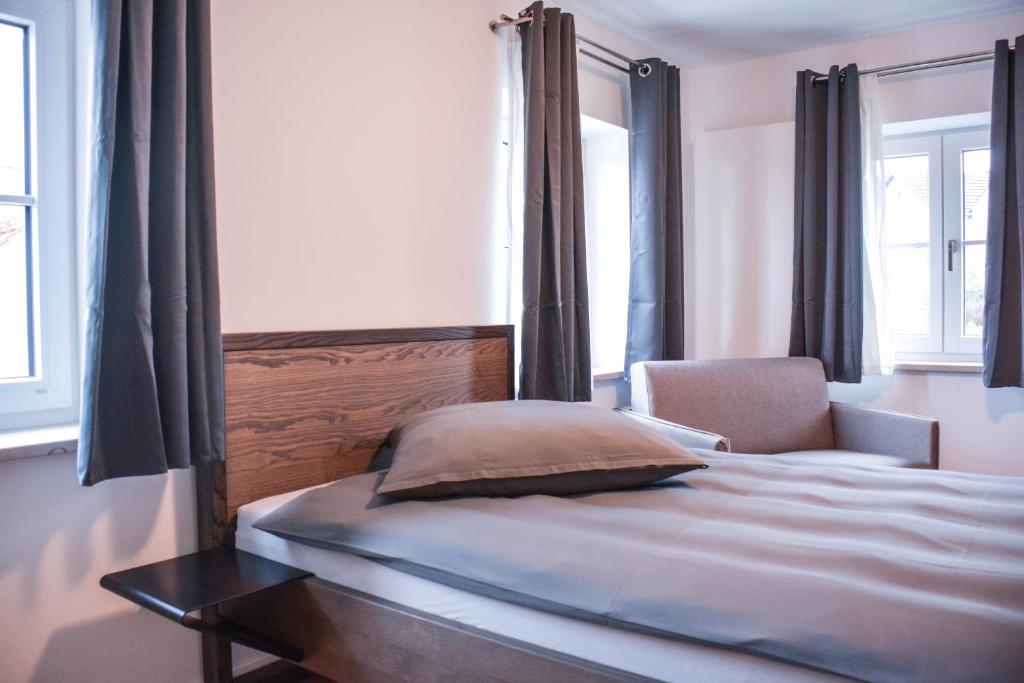 Postel nebo postele na pokoji v ubytování Hotel Pame Grill