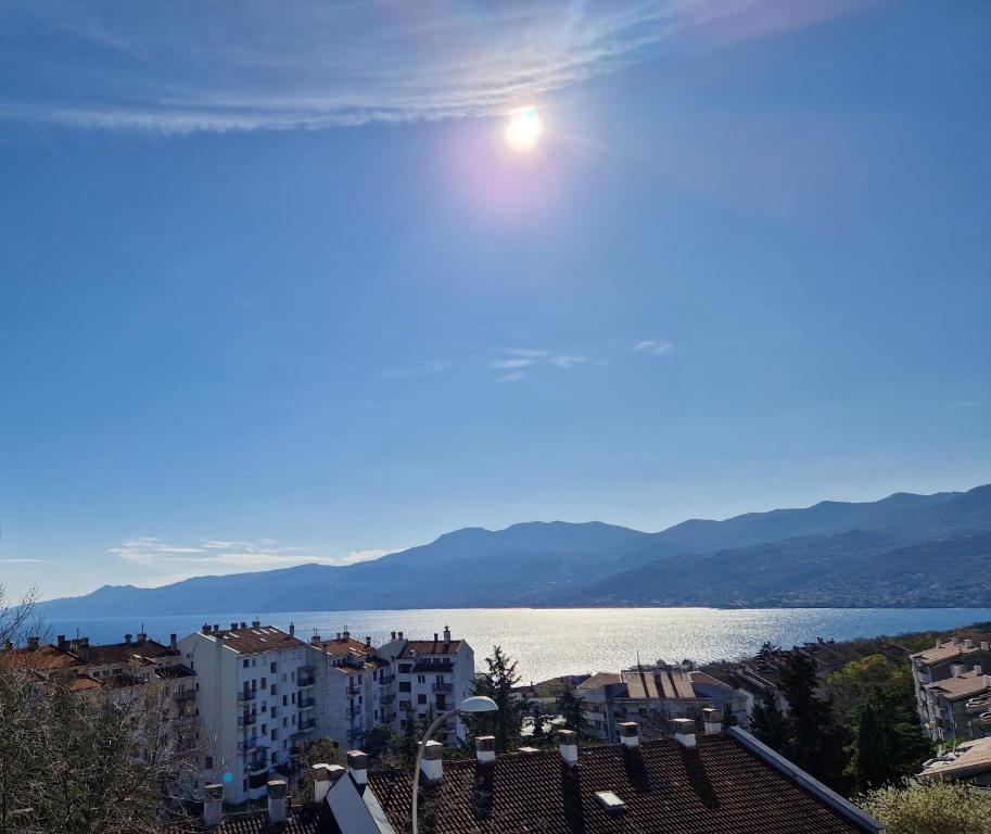 a view of a city and a body of water at Apartment ILLARIA in Rijeka