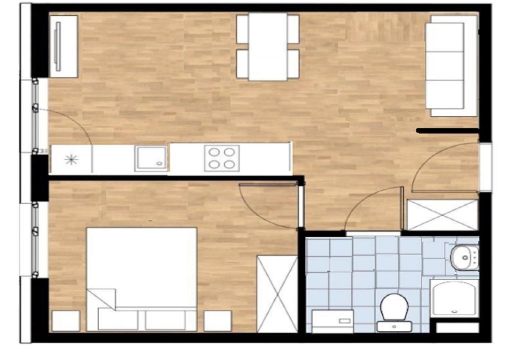 Plán poschodí v ubytovaní Marshal Foch Apartment