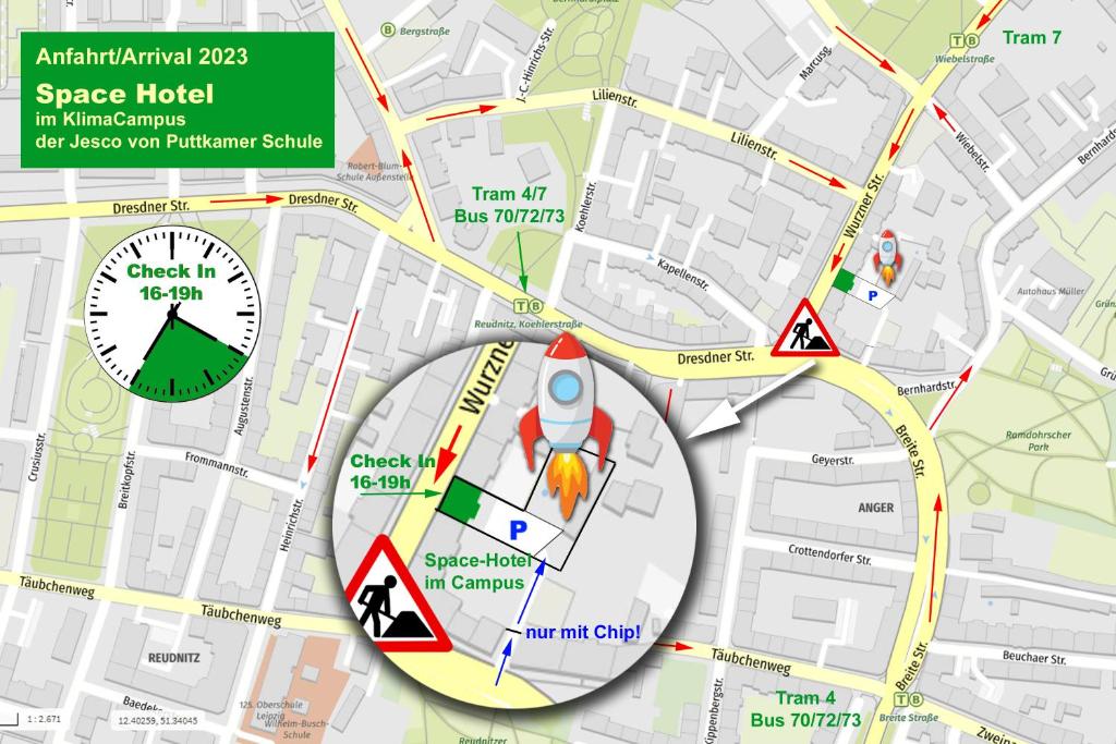 Space Hotel im Campus der JvP Schule - Resim 7