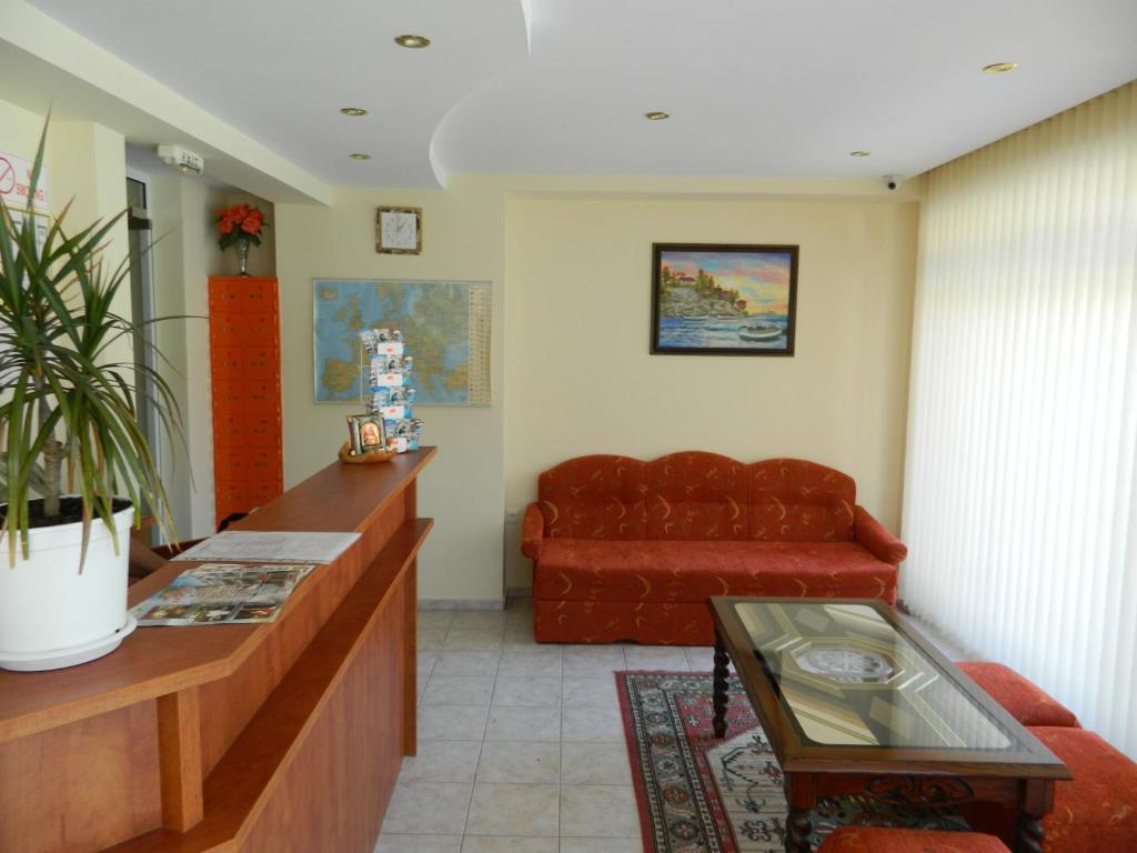 Posezení v ubytování Family Hotel Andreev