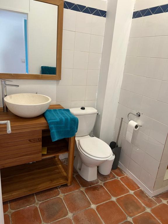 Koupelna v ubytování Villa du Clapotage