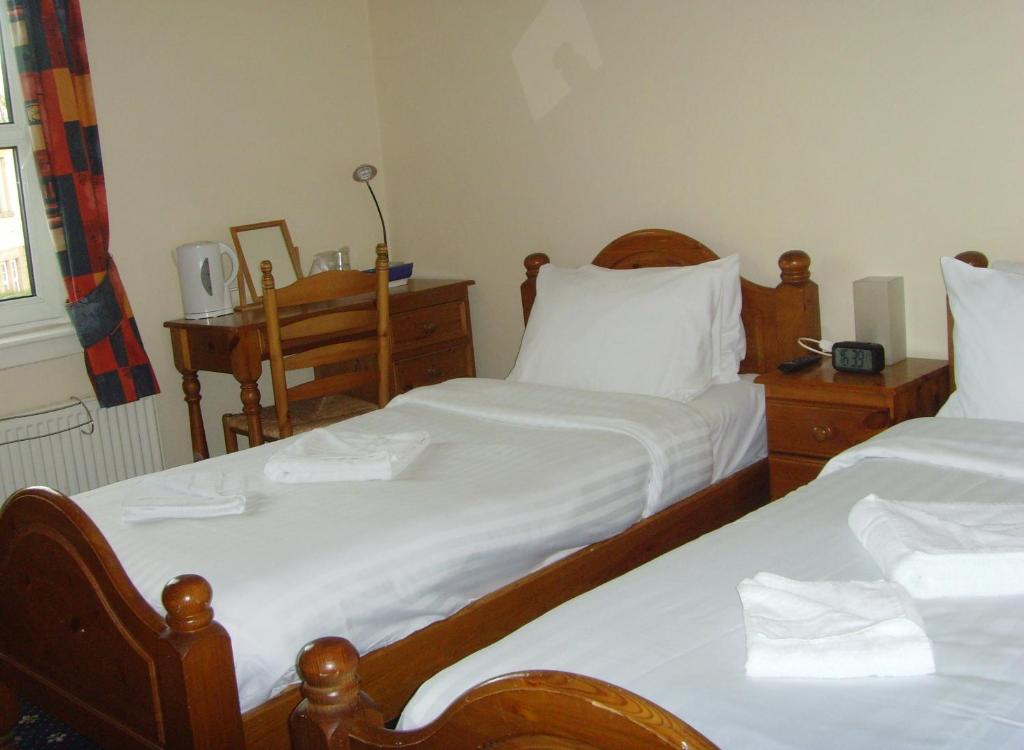 Postel nebo postele na pokoji v ubytování Twin Lions Hotel