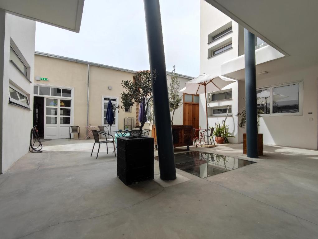 Patio nebo venkovní prostory v ubytování St. Lazaros Studios 2