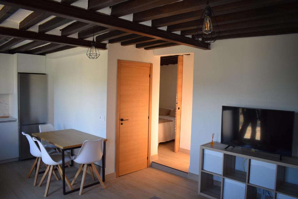 TV a/nebo společenská místnost v ubytování Casa Cuartel