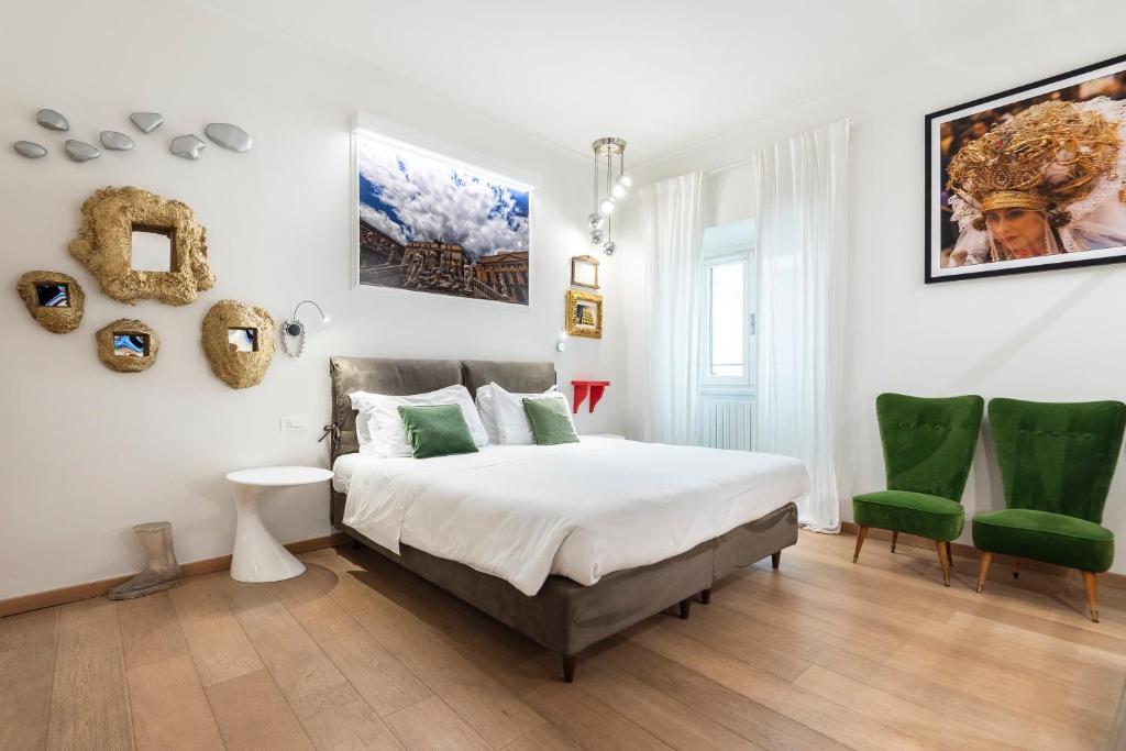 Posteľ alebo postele v izbe v ubytovaní Matteotti Apartment