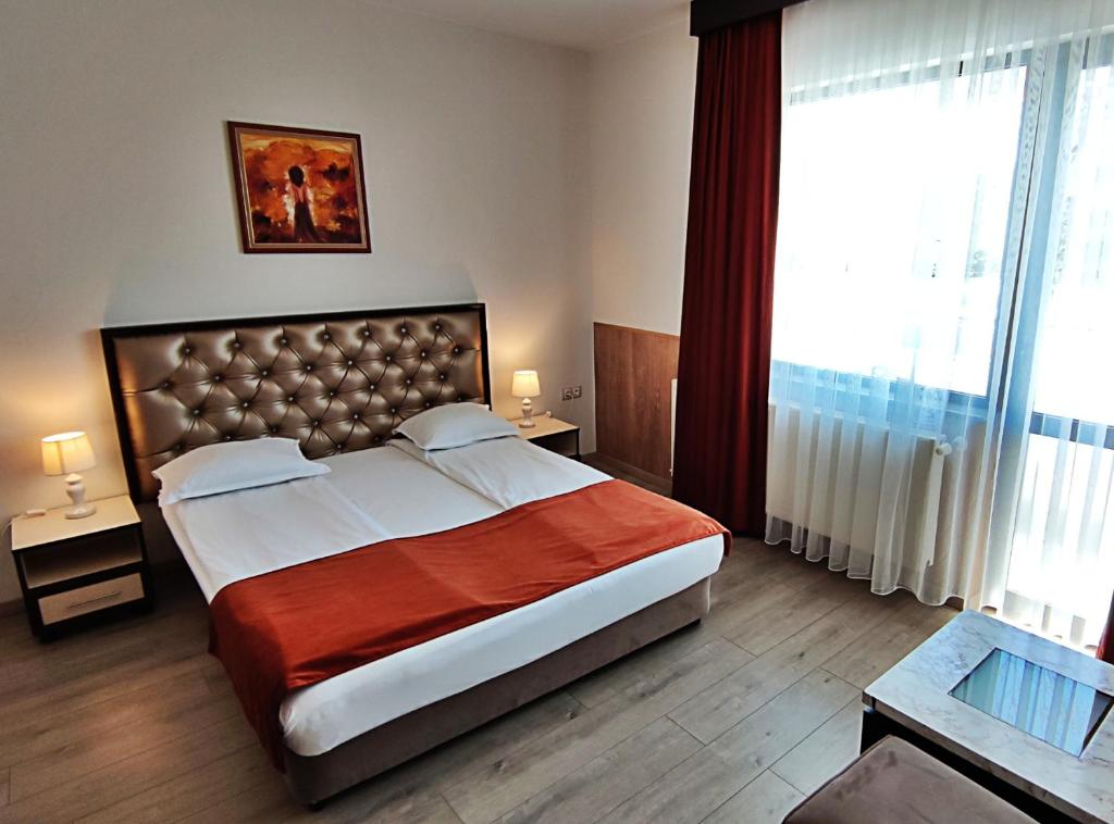 Postel nebo postele na pokoji v ubytování Makaza Complex