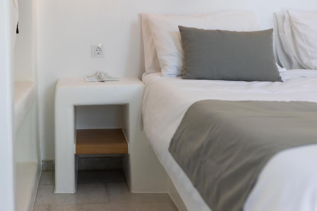 Postel nebo postele na pokoji v ubytování Kalypso Vacation Home Naxos Town