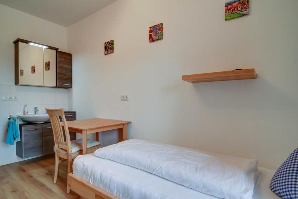 Postel nebo postele na pokoji v ubytování Oberreiterhof