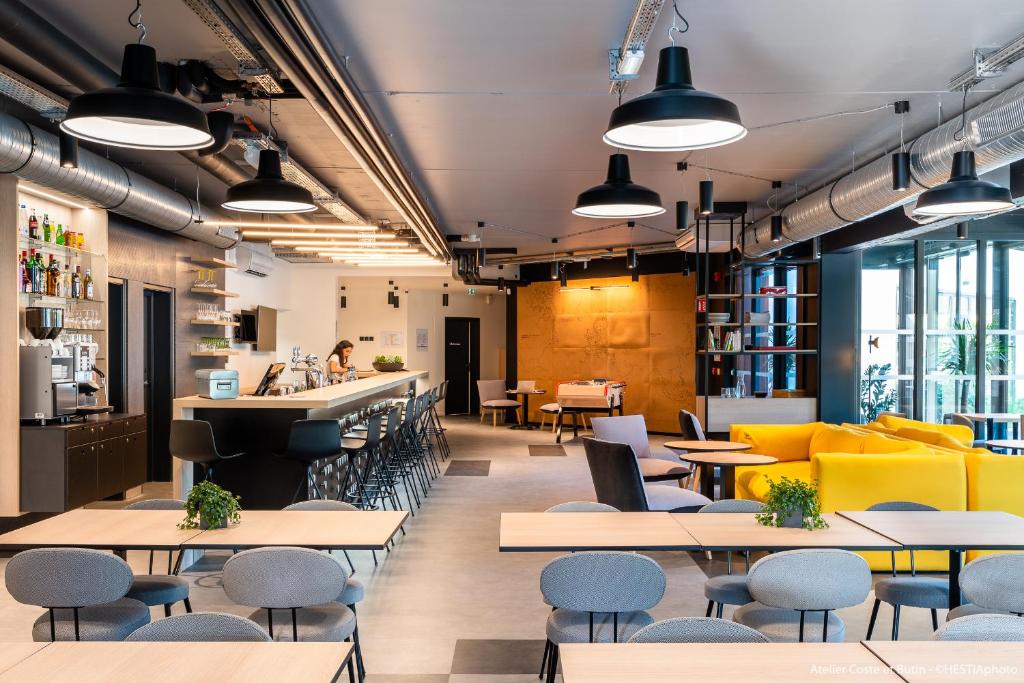 Posezení v ubytování ibis Styles Bâle-Mulhouse Aéroport