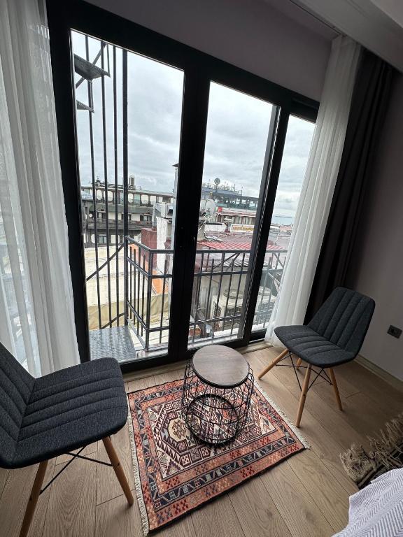 Balkón nebo terasa v ubytování Terrace Guesthouse