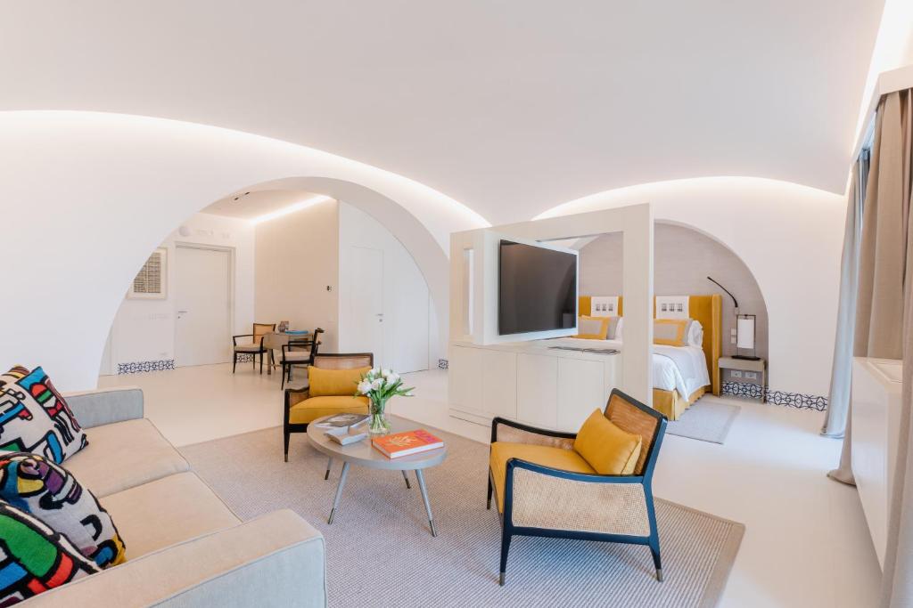 Posezení v ubytování Palazzo M Capri
