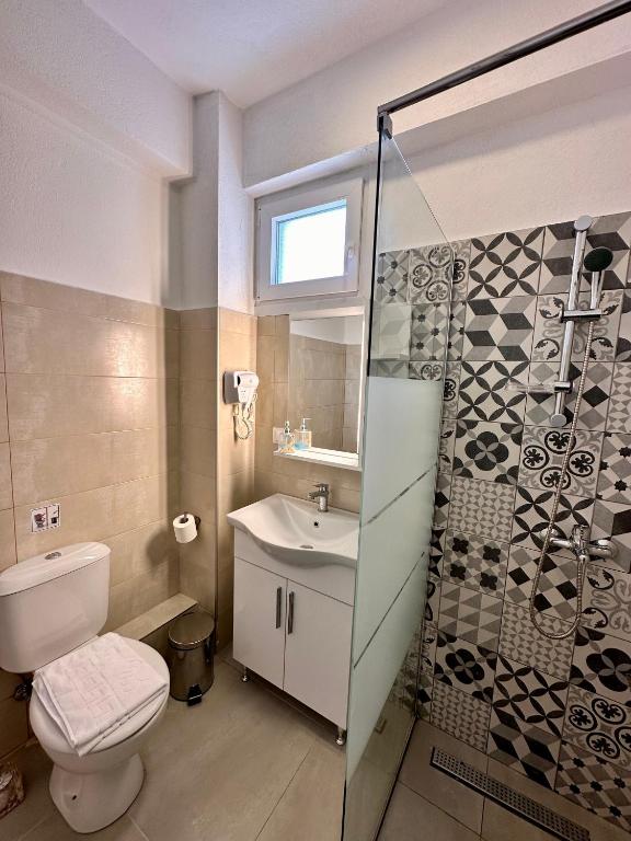 Kúpeľňa v ubytovaní Bella House Nikiti