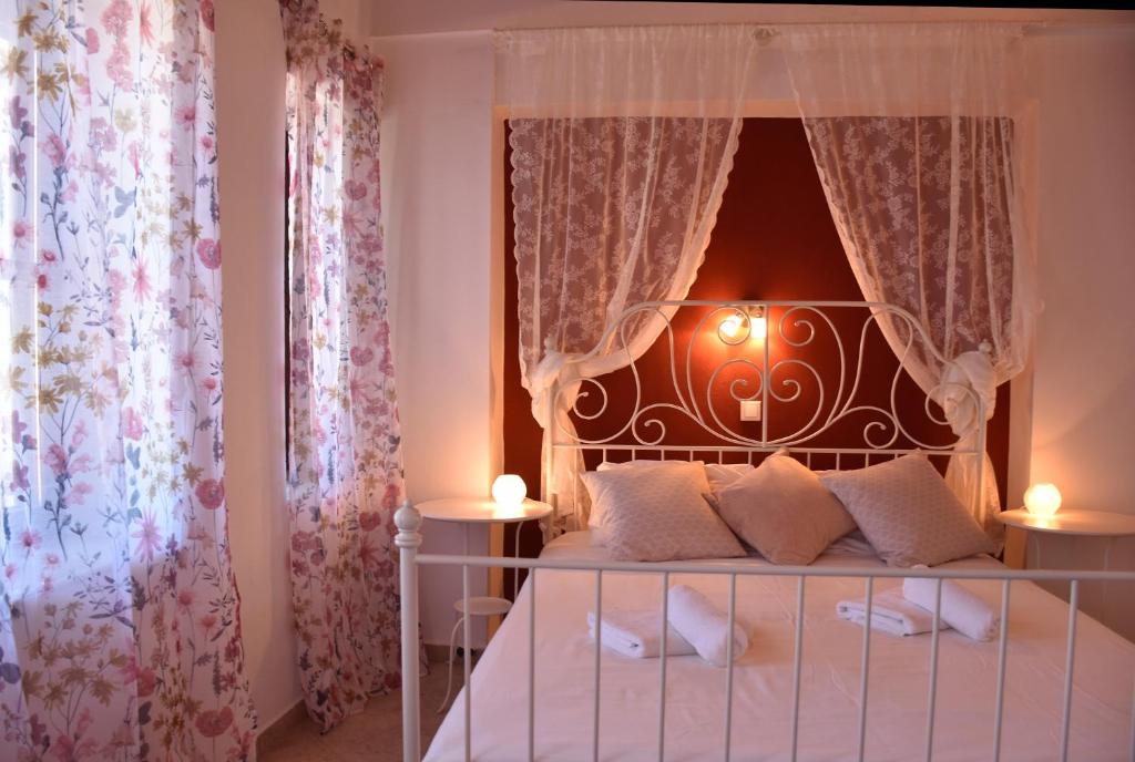 Postel nebo postele na pokoji v ubytování The twins house