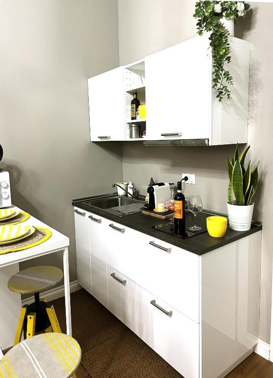 A kitchen or kitchenette at Room114 - Studio apartment near the center