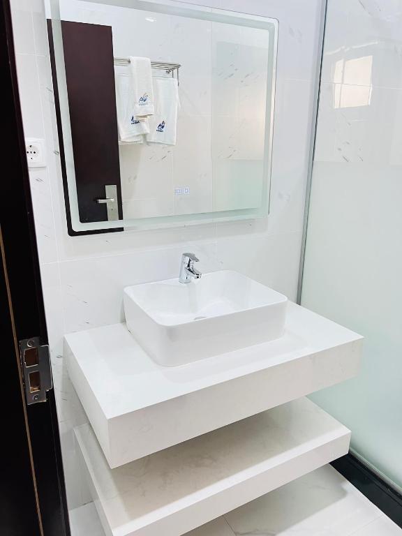 Koupelna v ubytování Hotel Amirana