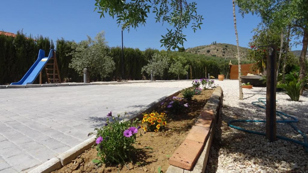 A garden outside Villa Montiel