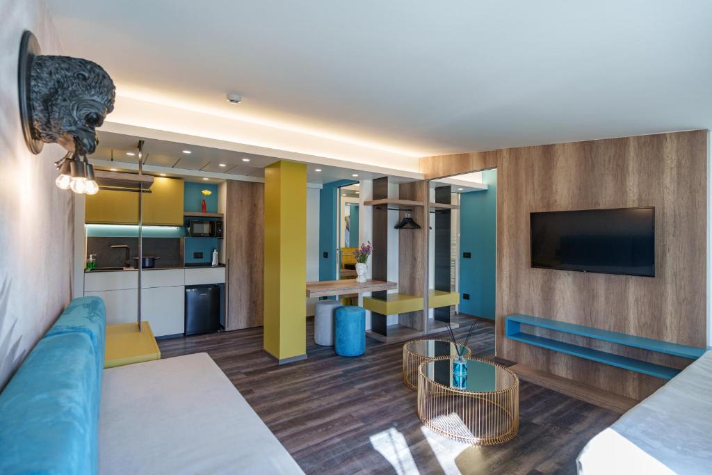 Kuchyň nebo kuchyňský kout v ubytování Design Hotel Astra B&B