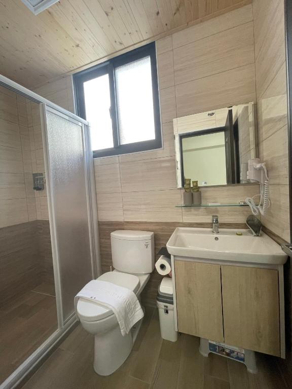 Koupelna v ubytování Suixiang B&B