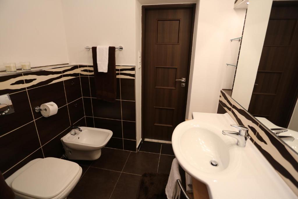 Koupelna v ubytování Apartman Ostrava