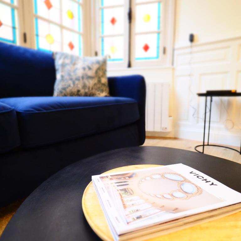 Część wypoczynkowa w obiekcie Appartement de charme Art Déco