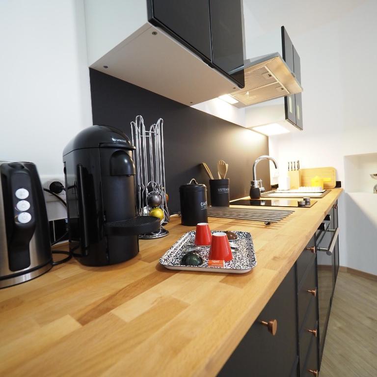 Kuchnia lub aneks kuchenny w obiekcie Appartement de charme Art Déco