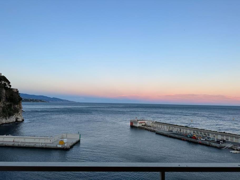 2 b barges dans une grande masse d'eau dans l'établissement Studio à Monaco Fontvieille, à Monte-Carlo