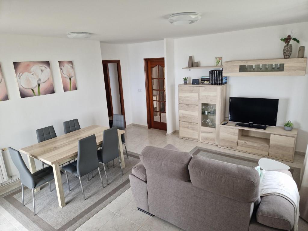 Posezení v ubytování CASA MAR DA LAXE
