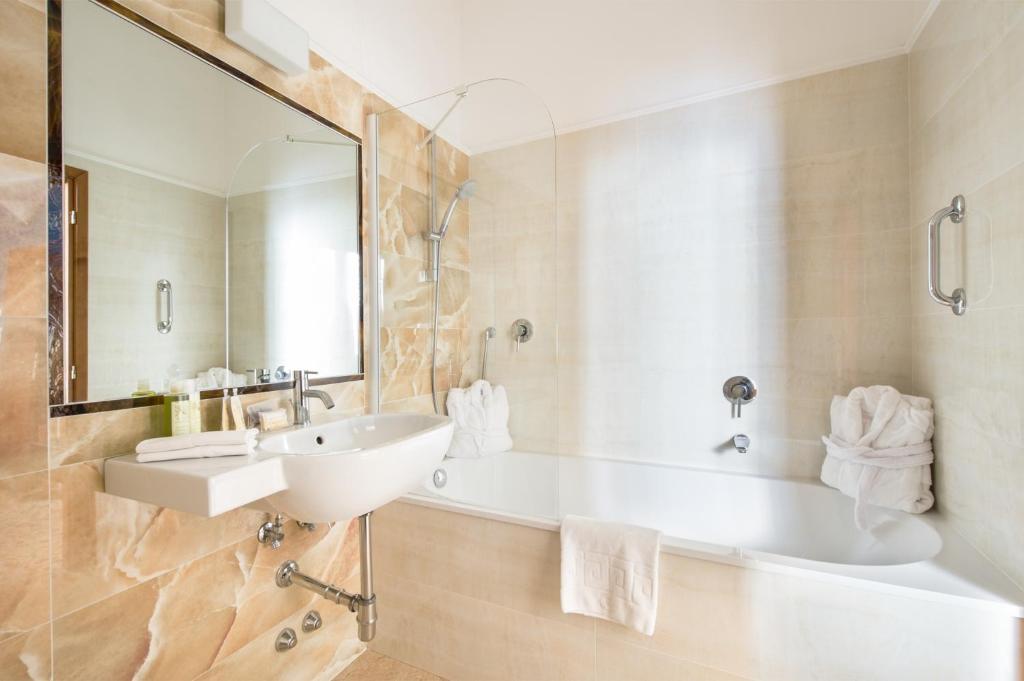 Koupelna v ubytování Hotel Silla
