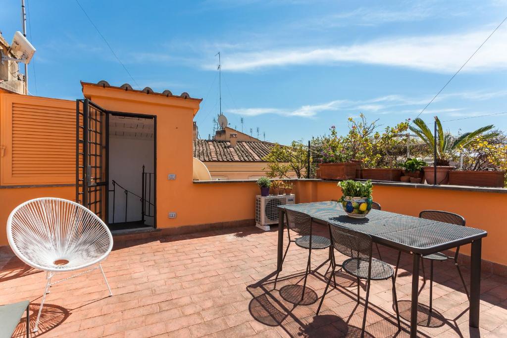 Balkón alebo terasa v ubytovaní Rome as you feel - Baullari with terrace
